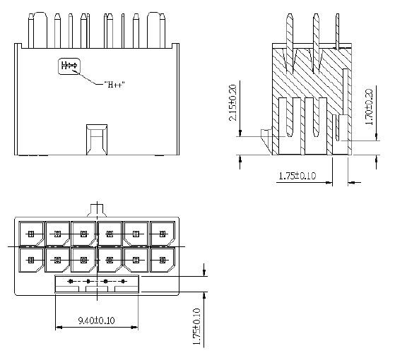 12V-2x6 connector