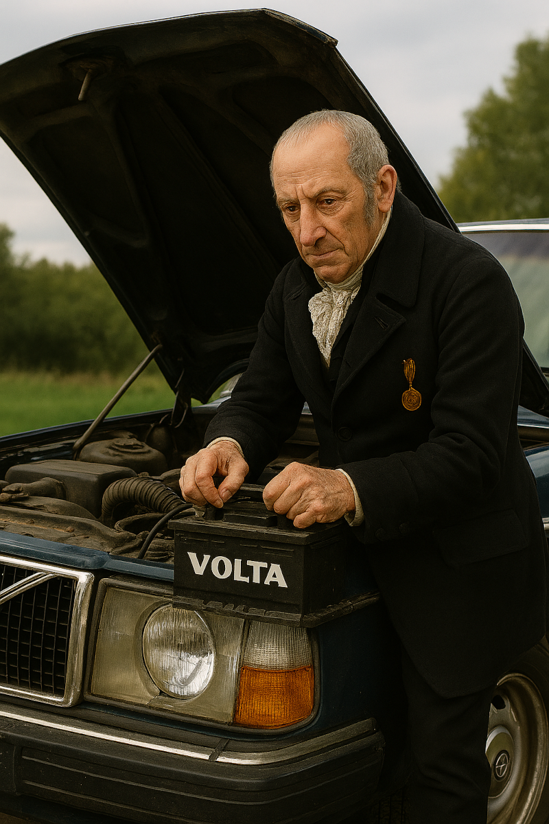Volta installing a battery